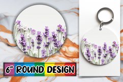 Fresh Floral Sublimation Circle - Beauty Round Product Image 1