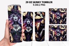 Skinny Tumbler 20oz Wrap Design,Halloween Tumbler PNG Design Product Image 1
