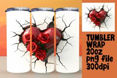 Sublimated 3D Hearts and Flowers Product Image 1