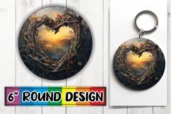 Heartland Haven: Landscape Circle Design PNG Product Image 1