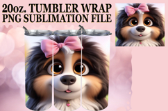 GENTLE SPIRITS 20oz TUMBLER WRAP, 3D Dog Product Image 1