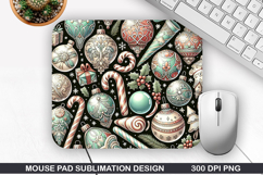 Christmas Mouse Pad Sublimation, Christmas Mouse Pad PNG Product Image 1