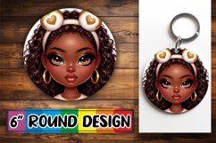 Circle of Love Keychain PNG, Love Girl Product Image 1