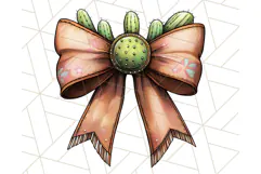 Western Style Bow PNG, Cute Cowboy, Cowgirl Coquette Png Product Image 4