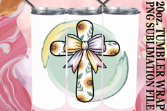 Radiant days 20oz tumbler wrap, Cross and Bow Product Image 1