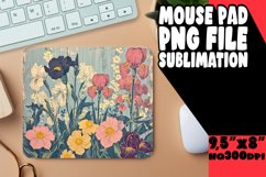 Nostalgic Vintage Flower Mouse Pad Product Image 1