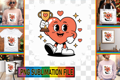 Sweet TOTE BAG Sublimation Ideas, Valenines Heart Product Image 1