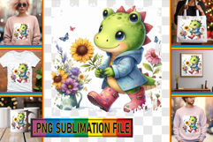 Unique Sublimation TSHIRT PNG, Dino Product Image 1