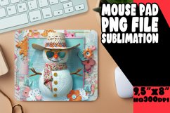 Snowman Wonderland Sublimation Mouse Pad - Holiday Wonder Product Image 1