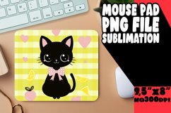 Artistic Cat Mouse Pad for Sublimation PNG Product Image 1