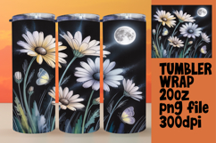 Stylish 20oz Tumbler Template , Flowers Product Image 1