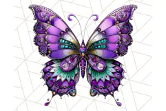 Metallic Butterfly Clipart PNG Clipart, Vibrant Butterfly Product Image 4
