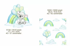 watercolor koala clip art Baby Koala. little animals clipart Product Image 2