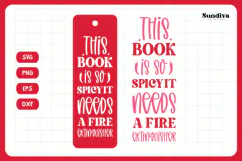 Spicy Bookmark Saying SVG | Book Lovers - Book Is So Spicy Product Image 3