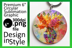 Garden Charm Keychain Design Blossoming Beauty Product Image 1