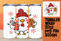 VIBRANT 20oz Tumbler Artwork for Sublimation , Christmas Product Image 1