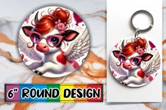 Unique Round Ornaments Design PNG, Valentines Product Image 1