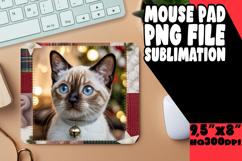 Cozy Mouse Pad Sublimation Ideas, Holiday Pets Product Image 1