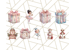 Nutcracker Ballet Clipart, Holiday Ballerina PNG Art Product Image 4