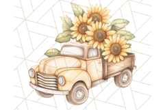 Rustic Sunflower Clipart, Soft Country Farmhouse Florals Png Product Image 4