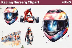Racing Nursery Clipart PNG Product Image 1