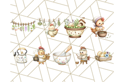 Cottagecore Kitchen Chicken Clipart PNG, Fairytale Style Product Image 4