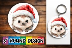 Charming Round Design for Sublimation , Holiday Animals Product Image 1