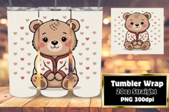 GIFT-WORTHY 20oz Tumbler Template , Valenines Animals Product Image 1