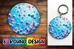 Cheerful Round Car Coaster PNG, 3D Fruits Product Image 1