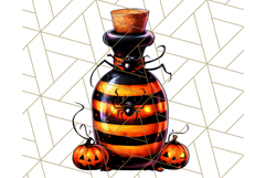 Bright Halloween Potion Bottle PNG Clipart, Holiday Elements Product Image 4