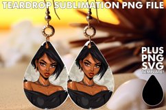 15x Teardrop Earring Design Collection Sublimation , Hallowe Product Image 9