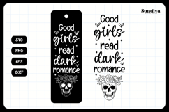 Dark Romance Bookmark Saying SVG | Good Girls Read Product Image 3