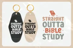 Christian Quote Motel Keychain SVG | Straight Outta Bible Product Image 3