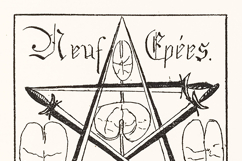 Rare French Tarot Deck 78 Black &amp; White Images Product Image 4