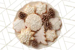 Winter Treats & Drinks Clipart PNG, Neutral Winter Food Png Product Image 5