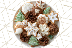 Winter Treats &amp; Drinks Clipart PNG, Neutral Winter Food Png Product Image 2