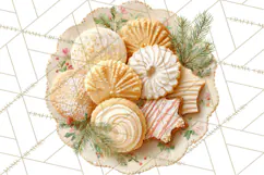 Winter Treats & Drinks Clipart PNG, Neutral Winter Food Png Product Image 3