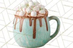 Winter Treats & Drinks Clipart PNG, Neutral Winter Food Png Product Image 4