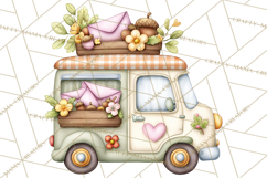 Woodland Critter Valentine Clipart, Forest Animal Post Png Product Image 2