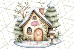 Woodland Critter Valentine Clipart, Forest Animal Post Png Product Image 2