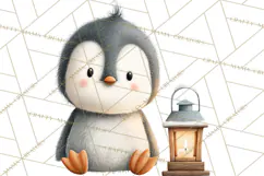 Cozy Winter Animals Clipart PNG, Neutral Woodland Critters Product Image 5