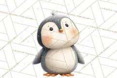 Cozy Winter Animals Clipart PNG, Neutral Woodland Critters Product Image 3