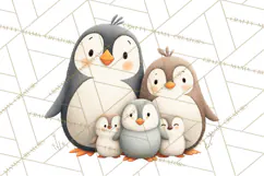 Cozy Winter Animals Clipart PNG, Neutral Woodland Critters Product Image 2
