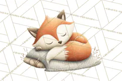 Cozy Winter Animals Clipart PNG, Neutral Woodland Critters Product Image 2