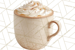 Winter Treats &amp; Drinks Clipart PNG, Neutral Winter Food Png Product Image 3