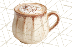 Winter Treats &amp; Drinks Clipart PNG, Neutral Winter Food Png Product Image 5