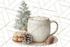 Winter Treats &amp; Drinks Clipart PNG, Neutral Winter Food Png Product Image 2