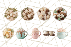 Winter Treats &amp; Drinks Clipart PNG, Neutral Winter Food Png Product Image 9