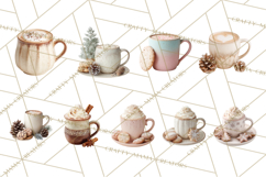 Winter Treats &amp; Drinks Clipart PNG, Neutral Winter Food Png Product Image 3