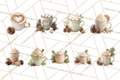 Winter Treats &amp; Drinks Clipart PNG, Neutral Winter Food Png Product Image 5